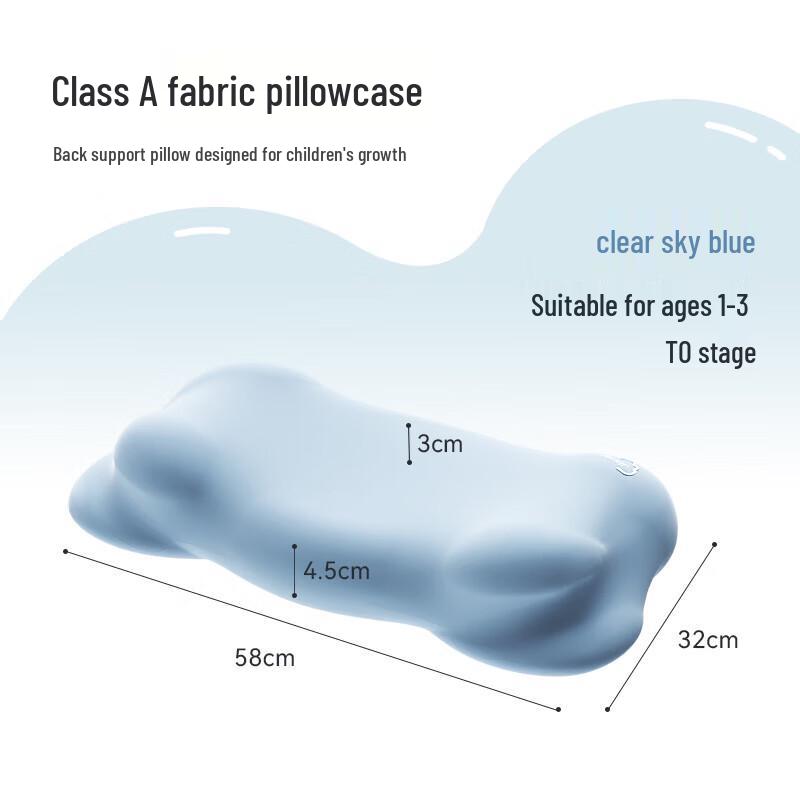 Memory Foam Cloud Neck Support Pillow for Kids