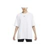 Nike Solid Color Short Sleeve Crew Neck T-Shirt Women Tops White DX7911-100