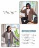 WEGO Drop Shoulder Long Knit Size Gray Men's Cardigan, Autumn/Winter Top, Workwear, Sleeve, Outerwear, Gift, School, Men's, M,