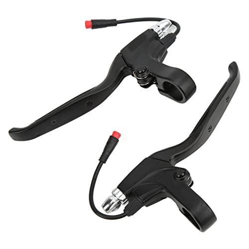 Pair of Aluminum Alloy Motorcycle Brake Levers with 2-Pin Waterproof Connectors for 10-Inch Electric Scooters