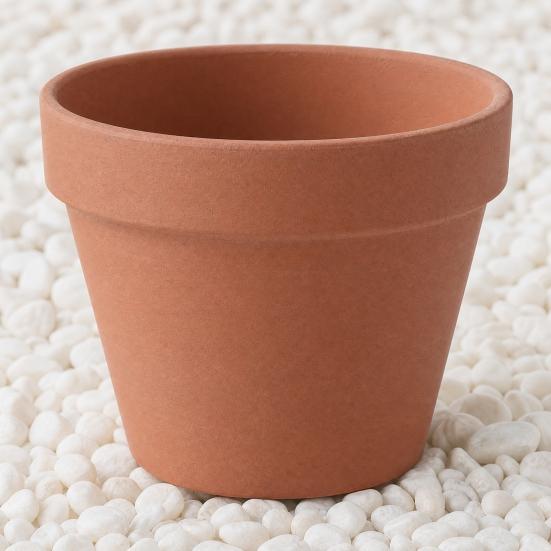 Terrakotta Blumentopf, Ton Pflanztopf mit Drainageloch, Poröser Terrakotta Pflanzgefäß für Innen Außen Pflanzen Sukkulenten Kakteen Kräuter
