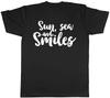 Sun Sea and Smiles Mens Womens Ladies T-Shirt Tee
