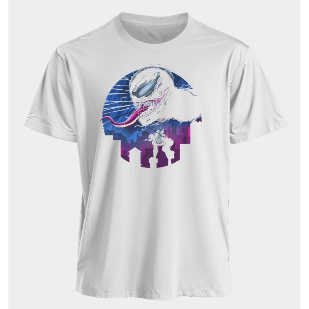 Men's and Women's T-shirts Venom Summer American Spring and Autumn Classic Casual Sports Punk Oversized Short-sleeved