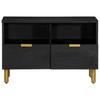 Vidaxl Szafka Pod Tv, Czarna, 70X33X46 Cm, Materiał Drewnopochodny