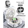 New Smart Ring Men Women LED Display Screen Heart Rate Blood Oxygen Monitoring 5ATM Waterproof Multi Sports Modes SR08