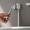 Adhesive Wall Toothbrush Organizers With Cover Easy Install Dust Proof Adhesive Toothbrush Rack For Clean Bathroom