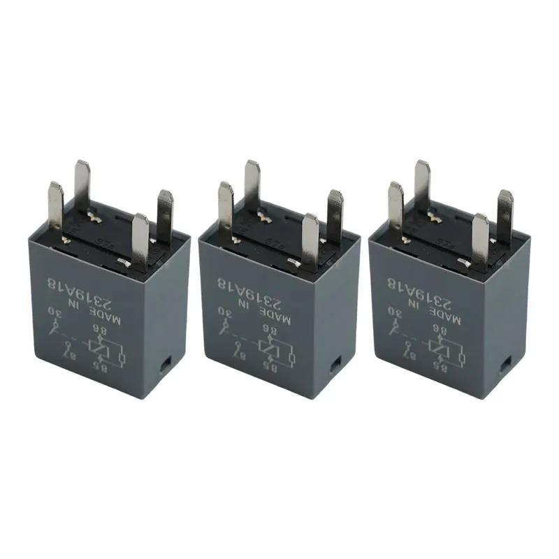 3× 68083380AA 12VDC 35A 4-Pin Car Relay FOR Dodge FOR Jeep FOR Chrysler Versatile Applications Enhanced Safety Features