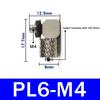 10Pcs 3mm 4mm 5mm 6mm OD Male Thread Mini Pneumatic Pipe Connector Screw Through Quick Fitting Air Tube Fast Twist Joint SMC typ