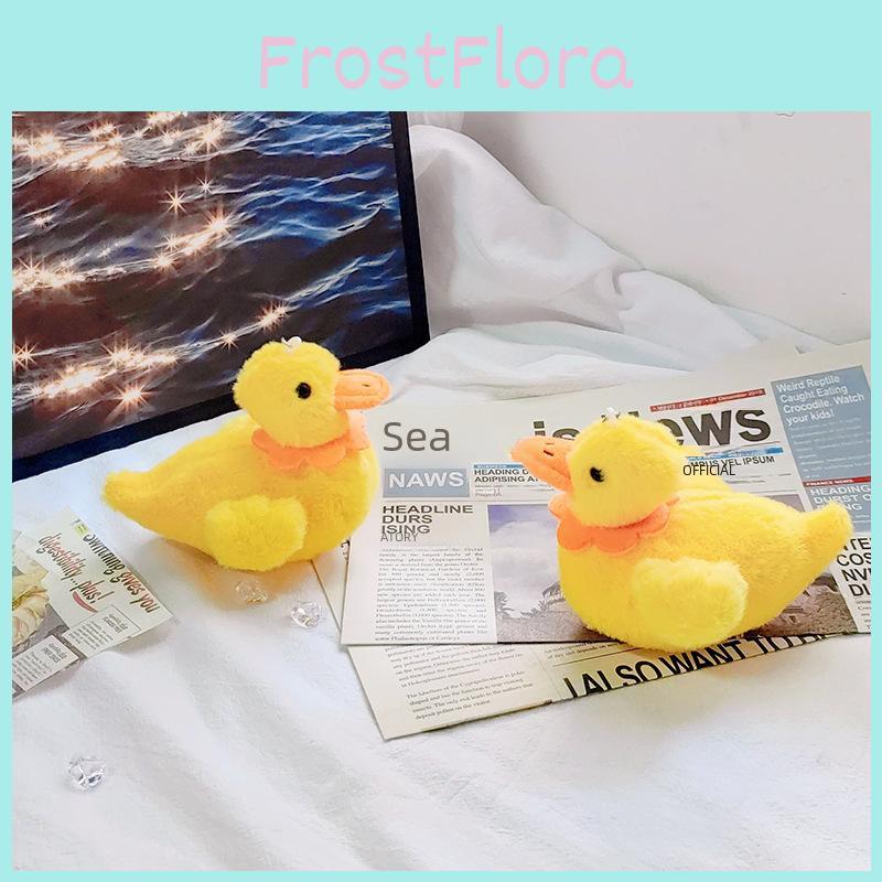 Adorable Yellow Duck Plush Keychain Cute Creative Stuffed Toy 10cm Soft And Cuddly