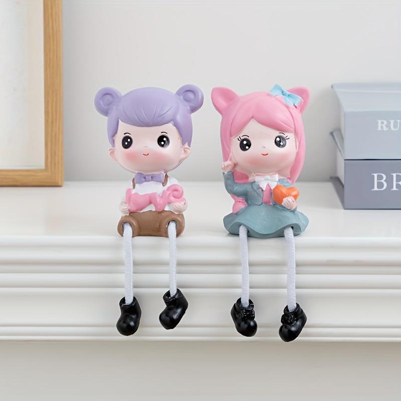 Charming Couple Hanging Dolls , Resin Wall Decor for Living Room, Wine Cabinet , Wedding Decoration , Perfect Gift Idea