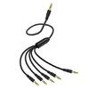 Lightweight 3.5mm Sound Splitter Cable 1 Male To 5 Male Port Wire Line For Classroom Conference And Live Show