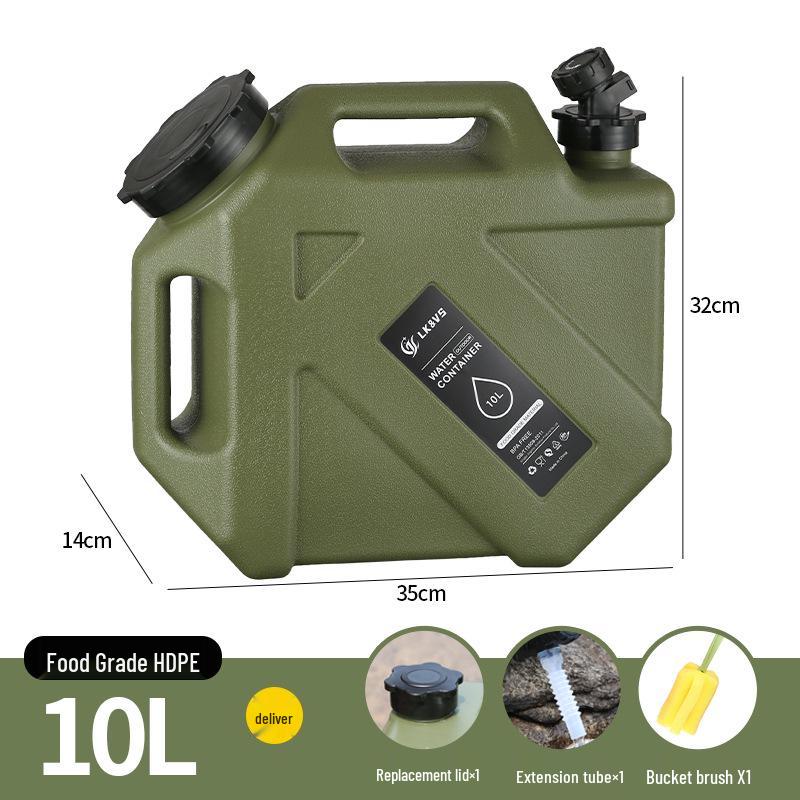 Montowany na samochodzie zewnętrzny kempingowy zbiornik na wodę z kranem