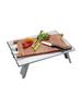 CAPTAIN STAG Wooden Table Cutting Board Chopping Board Compact Roll Table 2way Width 29 X 19 X Height 5cm Storage Bag Included Wood Bracelet UP-2652