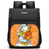 Schulrucksack mit mehreren Fächern, Große Cartoon Garfield Schultaschen für Jungen, Strapazierfähiger Kinderrucksack für Alter 6-10