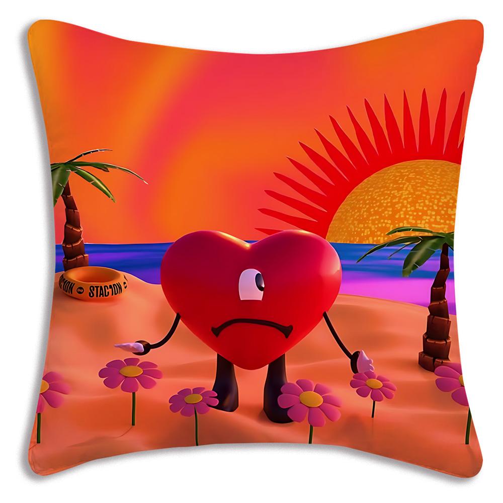 Fashion B-Bads B-Bunnys Art Pillow Covers Cartoon Sofa Decorative Home Double-sided Printing Short Plush Cute Cushion Cover