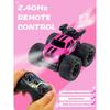 Monster Truck for Girls, Girls Remote Control Car Toys, Pink RC Trucks with Spray Function, 4WD 360° Flips Rotating Car Toys for Girls, Ideal