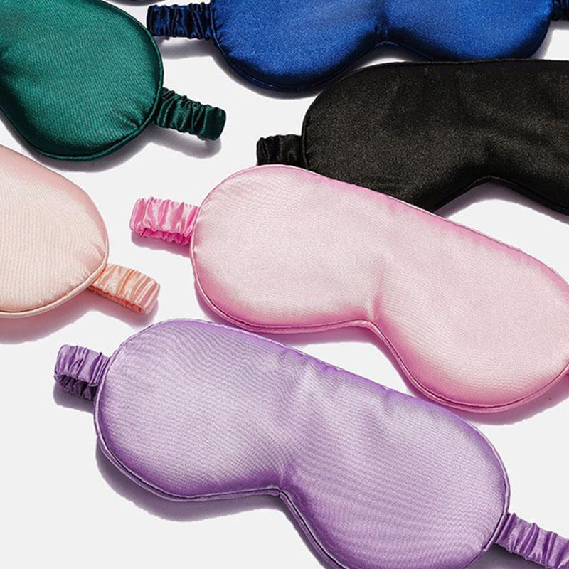 Langlebig Und Sicher 1 Stück Imitierte Seide Augenabdeckung Maske Schlaf Augen Maske Bequem Weiche Augenabdeckung Schlaf Nachtmaske Schlaf Schild Pflege Werkzeuge Smyz006