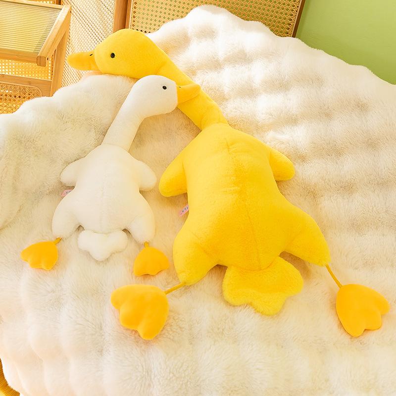 Soft cute screaming duck plush toy children soothing talking duck doll sofa ornament birthday gift