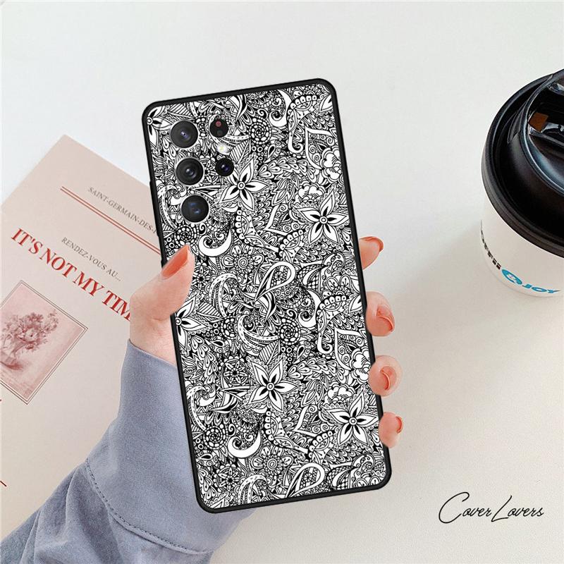 Hawaiian Ornament phone case For Samsung Galaxy S24 S25 S23 S22 Ultra Note 10 20 Plus S20 S21 FE Cover