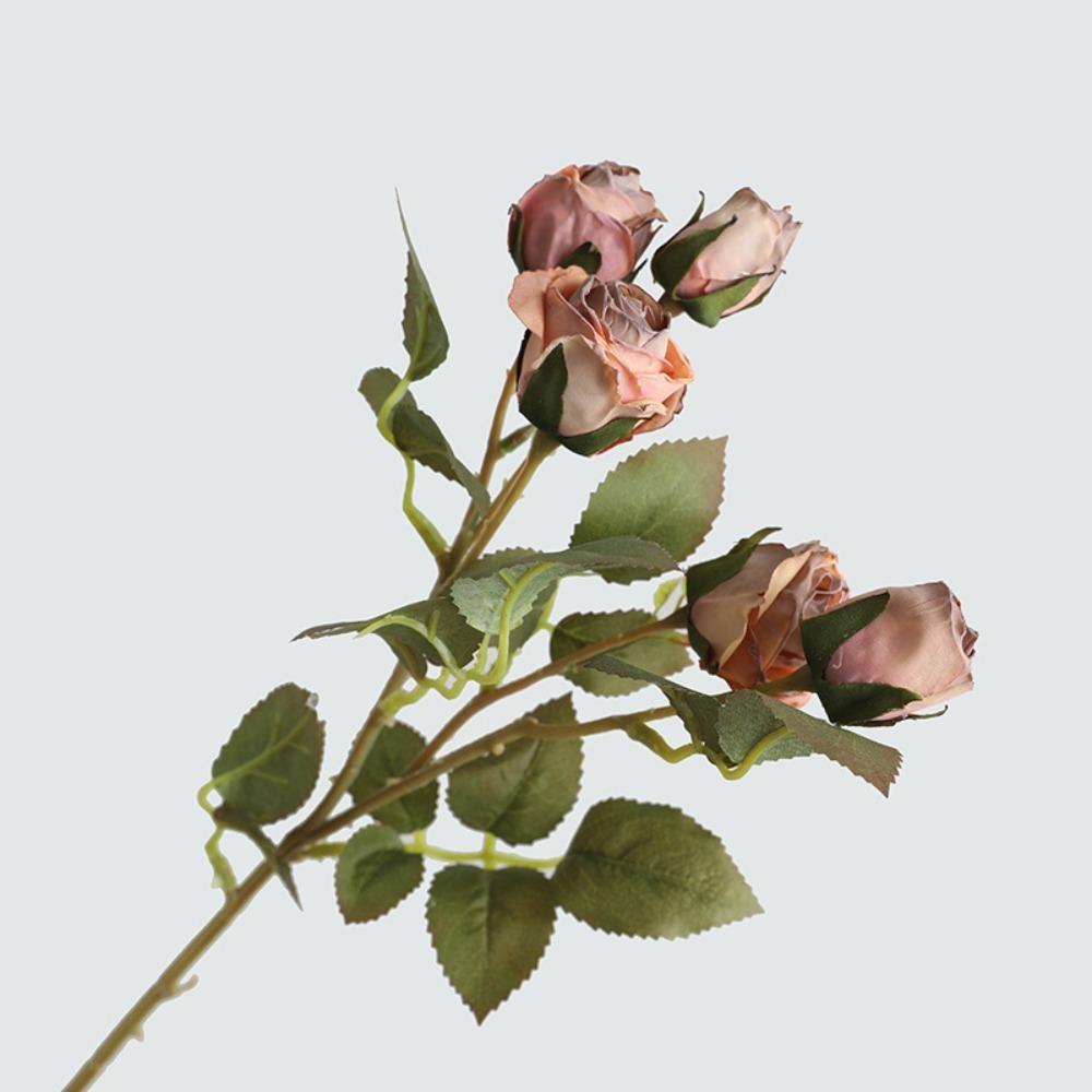 European-Style Artificial Flowers Silk Large Size Artificial Rose Branch Wedding Floral Arrangement DIY Floral Arrangement