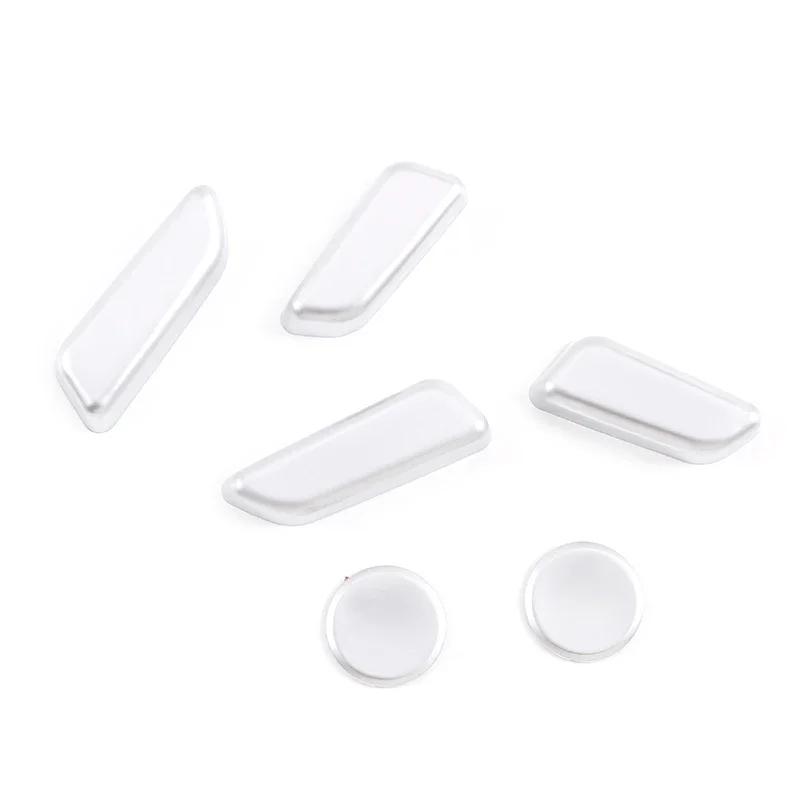 CQPKJ1 For Tesla Model 3 Y 2017-2024 ABS Silver Car Seat Adjustment Button Cover Trim Sticker Interior Car Accessories