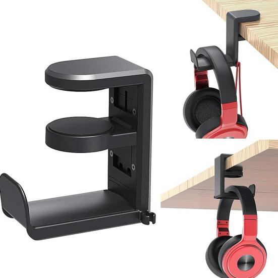 360 Derece Dönebilen Kulaklık Standı Düşmeye Karşı Tasarım Oyun Kontrolcüsü Kulaklık Standı Saklama Rafı Kalınlaştırılmış Silikon Pedli