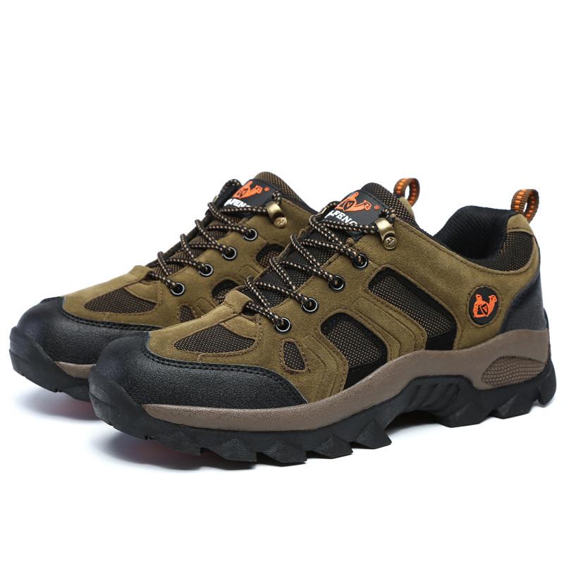 Men's Large Size Waterproof Anti-skid Wear-resistant Low Top Outdoor Sports Hiking Shoes Women's Hiking Shoes