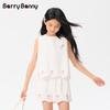 BARRY BANNY Mädchen Sommer-Shorts mit Rosenmuster, locker