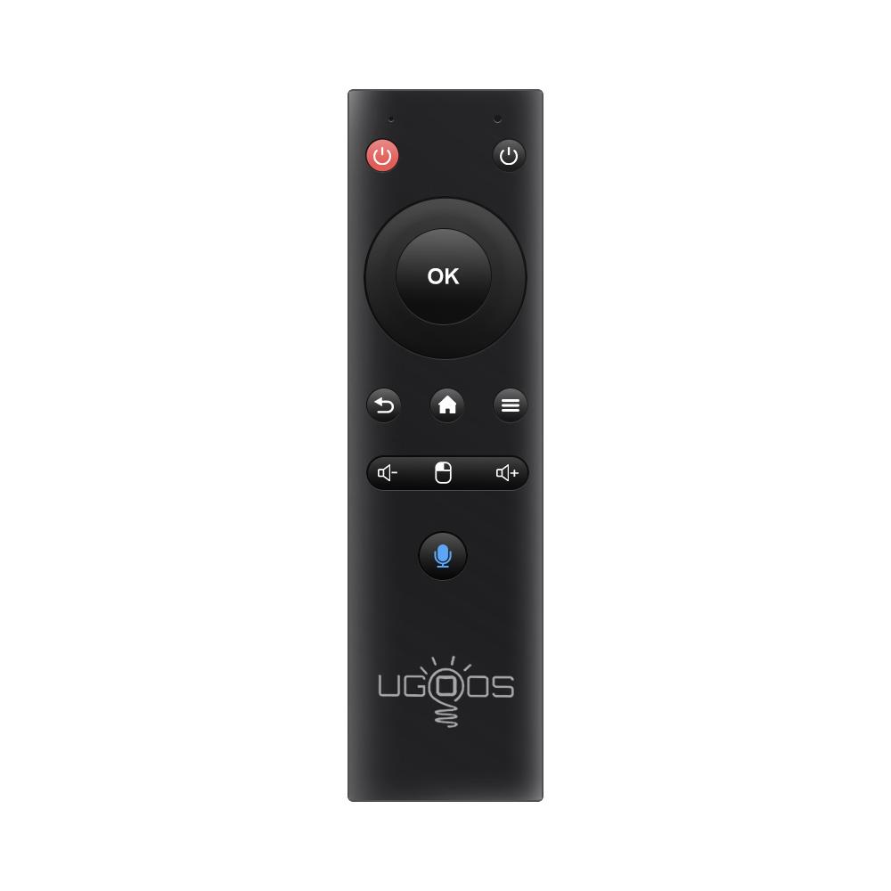 

BT Voice Remote Control с гироскопом Оригинальная замена UGOOS UR01 для Android TV Box Модель Ugoos AM8 AM7 AM6B PLUS X4Q Pro TOX3 TOX4 чёрный