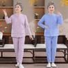Women's Fleece-Lined Cardigan and Button-Up Thermal Set for Middle-Aged and Elderly - Warm Winter Wear