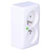 Socket 2x2P+Z n/t IP20, white BERG