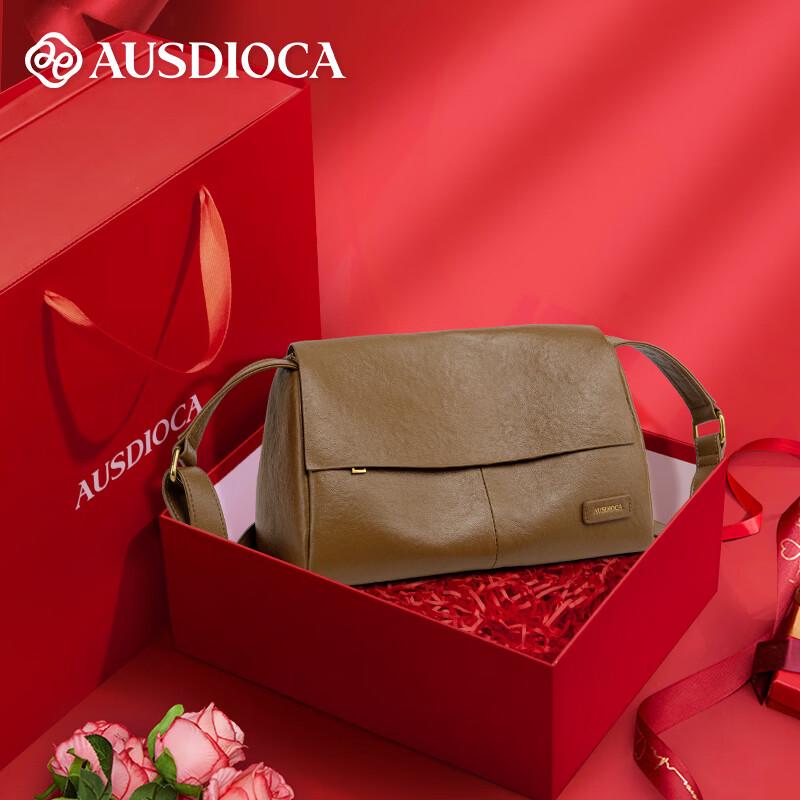 Aodijia 2026 Genuine Leather Crossbody Shoulder Bag