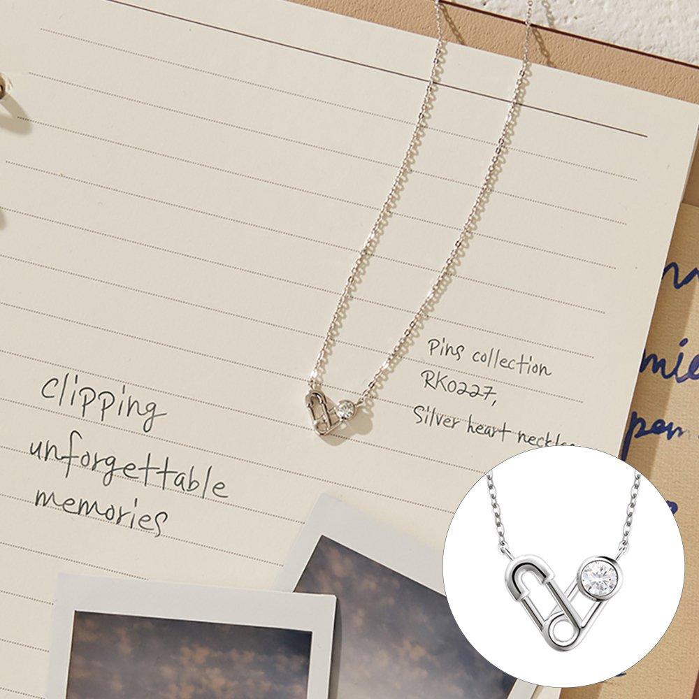 [Rosemont] Silver Necklace Pins Rk0227