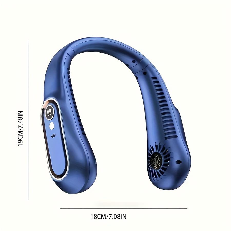 Portable USB Neck Fan - Wearable, Rechargeable, 360 ° Flexible Cooling,Quiet Operation,Strong Wind - Perfect for Outdoors, Students/Birthday Presents.