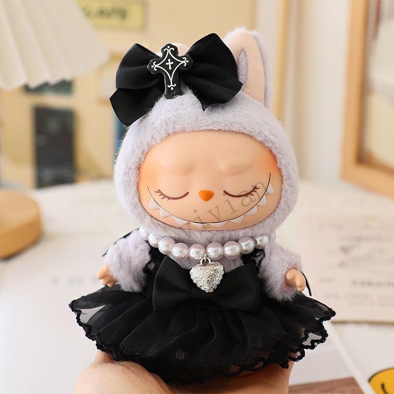 Mini Oblečení pro panenky Outfit Doplňky Pro Korea Kpop Exo 15-17cm Labubu Idol Popruh sukně náhrdelník boty Oblečení Dárek