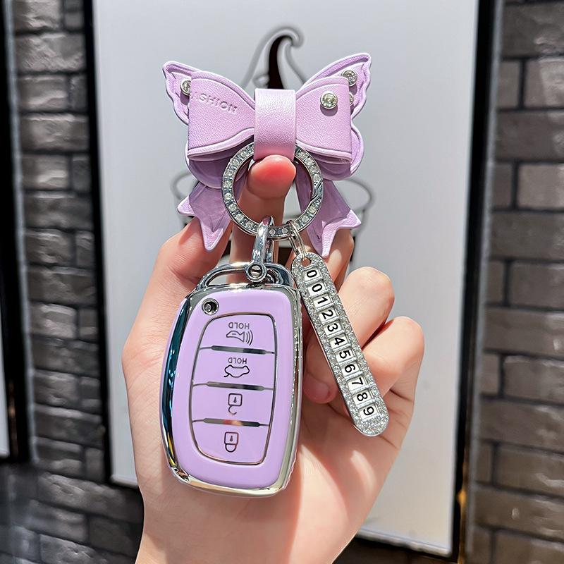 Car Remote Key Case Cover Protect Shell Fob For Hyundai Creta Ix35 Ix45 I10 I30 I40 Tucson Santa Fe Rena Sonata Elantra Azera