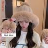 Chapeau femme automne et hiver chaud tricoté chapeau de laine mignon sauvage épais chaud version coréenne du chapeau en peluche de marée