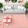 Pink Christmas Decoration Carpet Girl Bedroom Cloakroom Non-slip Floor Mat Creativity Living Room Sofa Area Rug Entrance Doormat