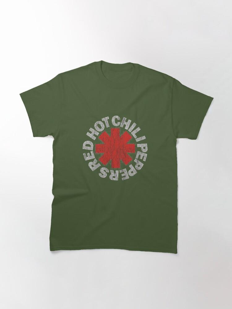 Red Hot Chili Peppers zwart rood heet Essentieel Klassiek T-shirt