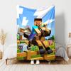 1pc Blanket Minecraft5 Print Design, Lightweight Blanket for Sofa, Bed- Soft &Warm, Gift for All Seasons like Christmas, Halloween