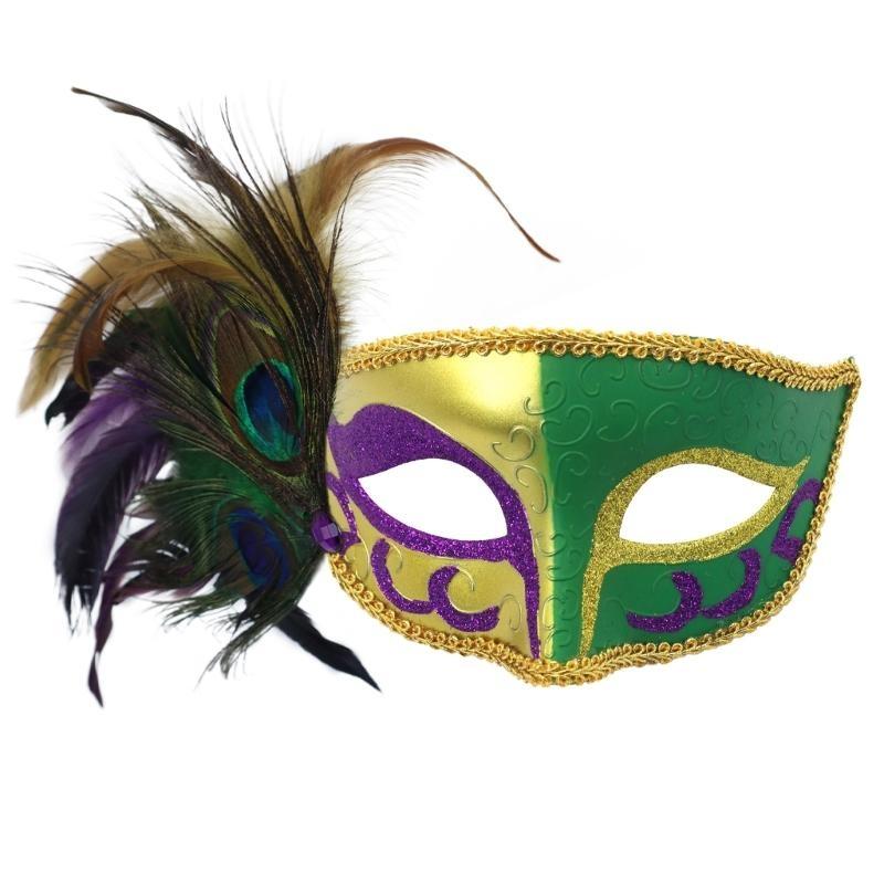 10 sets of carnival full-face mask painting kits, handheld rod-shaped bead chains, paired Sequineded spherical decorations,