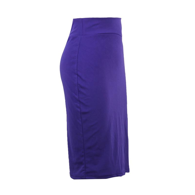 Women Fashion Sexy Office Slimming Buttocks Knee-Length Skirt Stretchable Midi Pencil Skirt