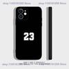 Basketball Phone Case For iPhone 17,16,15,14,13,12, J-Jordan 23,11,X,XR,XS,Plus,Mini,Pro,Max Soft black Shockproof Cover