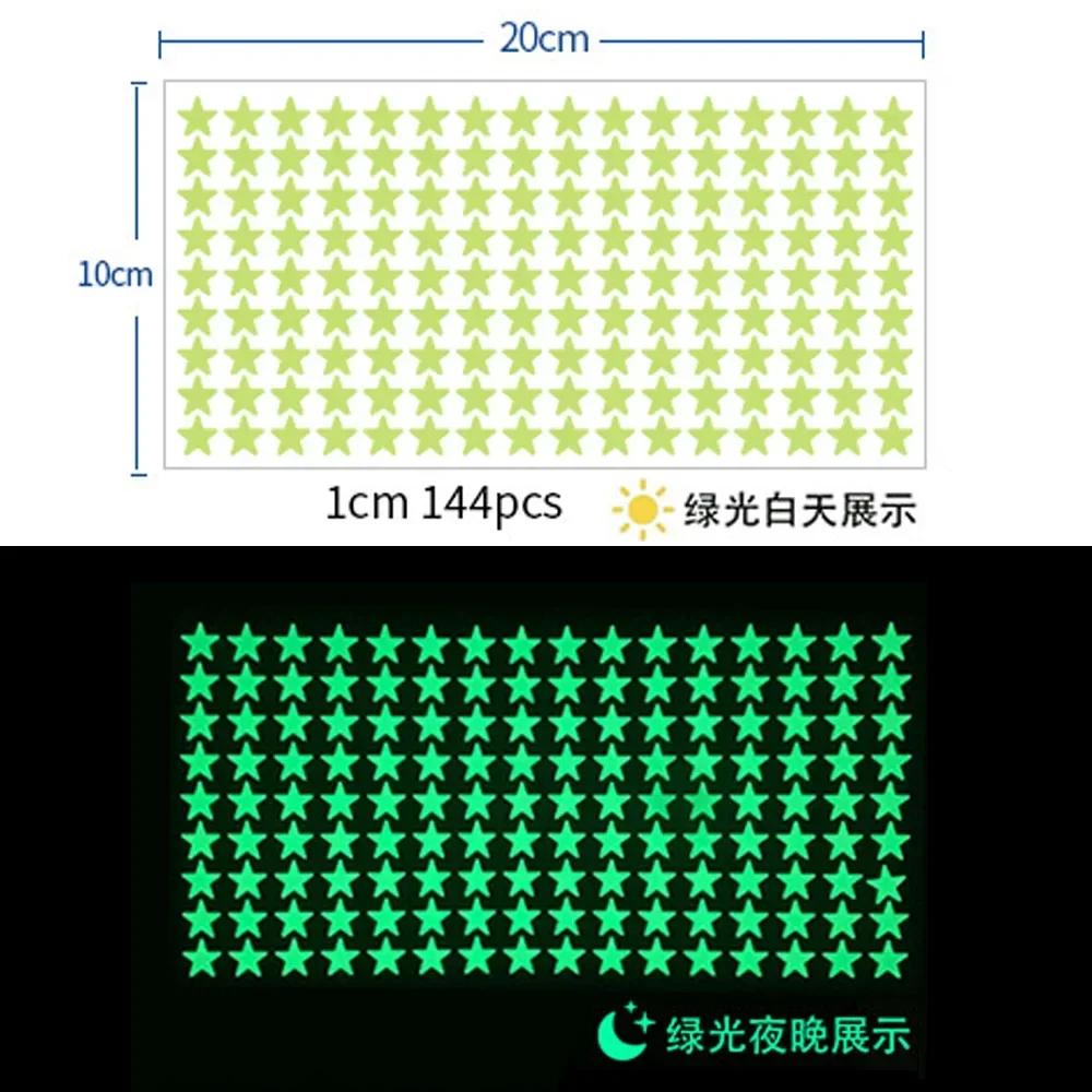 Luminous Wall Stickers for Kids Rooms Dots Stars Ceiling Wall Decals Glowing Stickers Wall Decals Glow In The Dark Home Decor