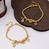 Medieval Zircon Gourd Pendant Bracelet New Chinese Wenwan Beaded Bracelet Exquisite Fashionable Versatile Temperament Jewelry