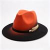 Popular European and American Fashion Western Cowboy Hat Gradual Change Felt Hat Classic High-end Cowboy Hat