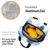 Blue Flowers And Butterflies Kids Lunch box Insulated Soft Bag Cooler Back to School Thermal Meal Tote Kit for Girls Boys