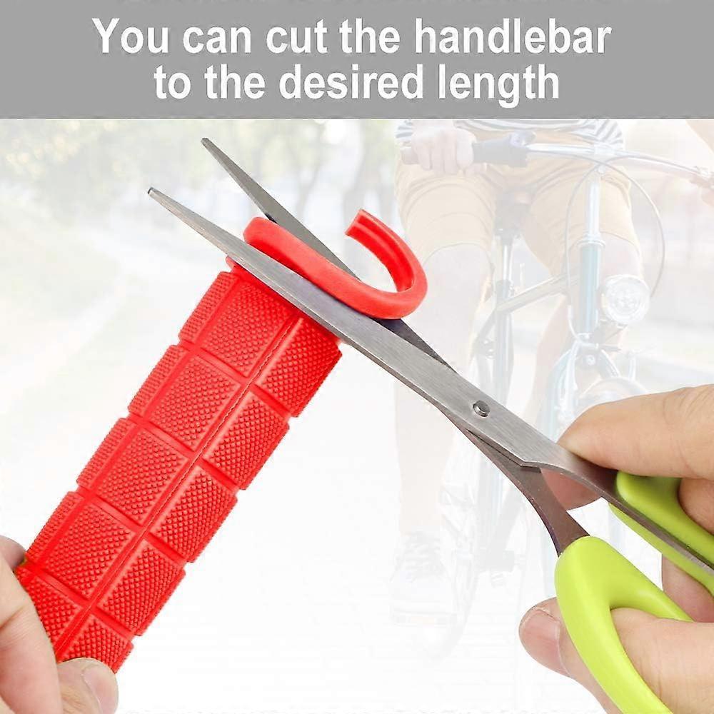 Ergonomic Bicycle Handlebar Grips Handlebar Grips 1 Pair Non-Slip Soft Rubber