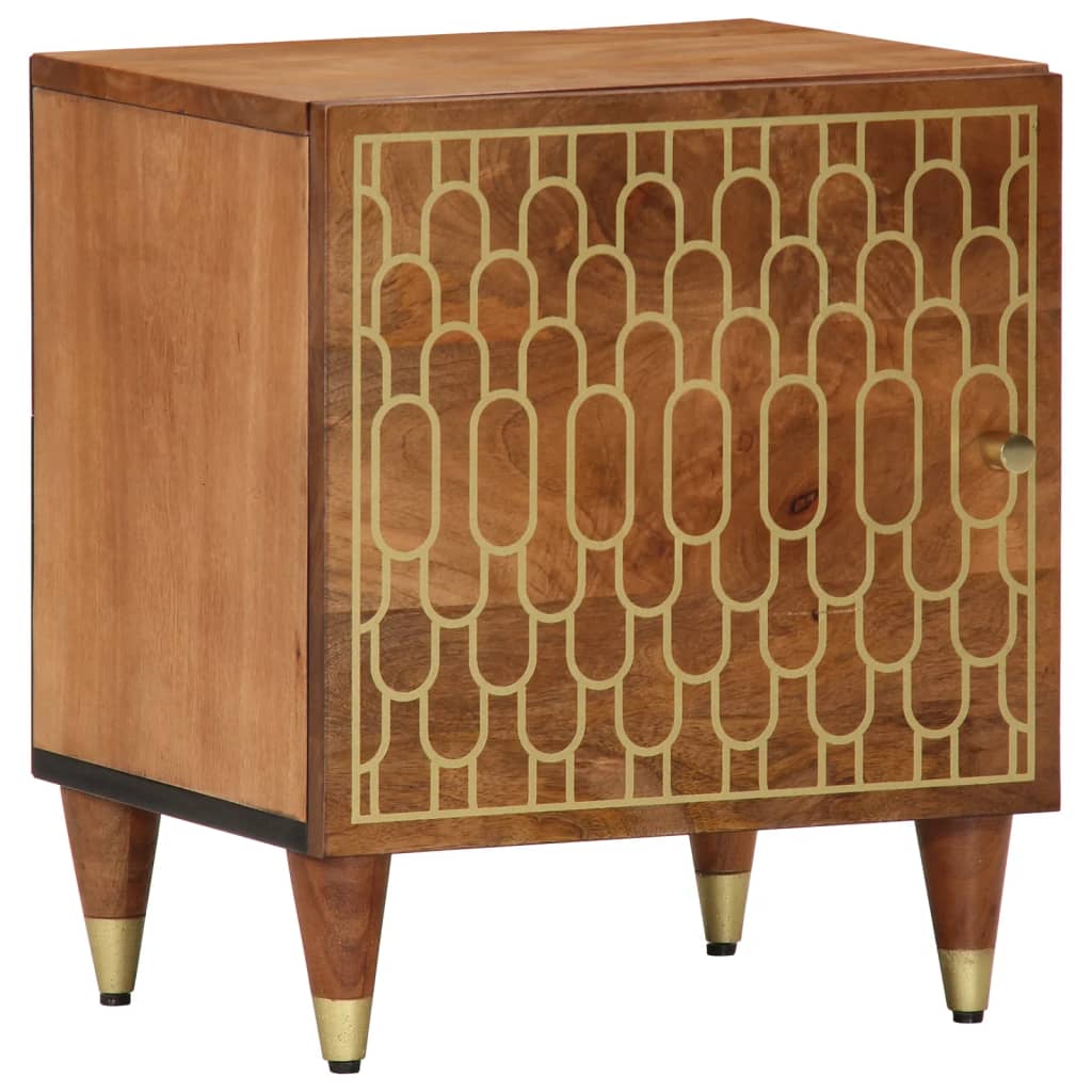 Nightstand 40 x 33 x 46 cm Solid Mango Wood