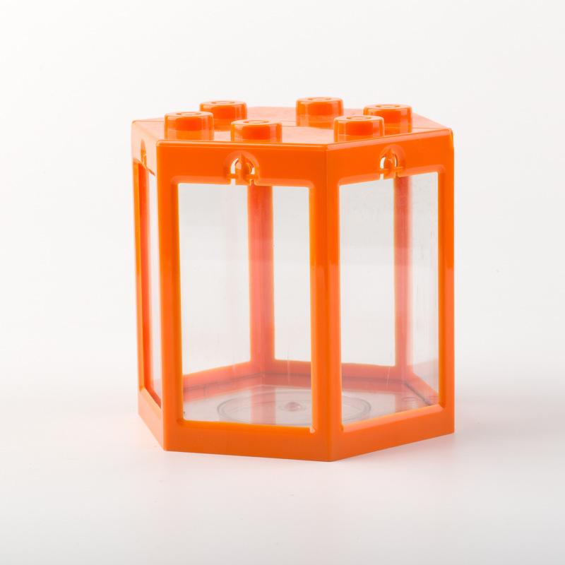 Aquarium Fish Tank Creative Multicolor Stackable Building Blocks Ecological For Small Reptile Pet Box Landscape Sea Decoration